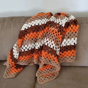 Handmade Crocheted Afghan Blanket